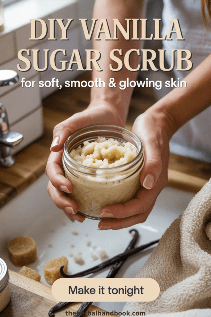 DIY Vanilla Sugar Scrub for Soft, Smooth & Glowing Skin