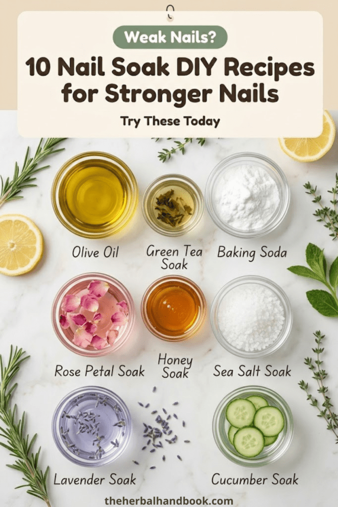 10 Nail Soak DIY Recipes for Healthy, Strong Nails Without Salon Treatments
