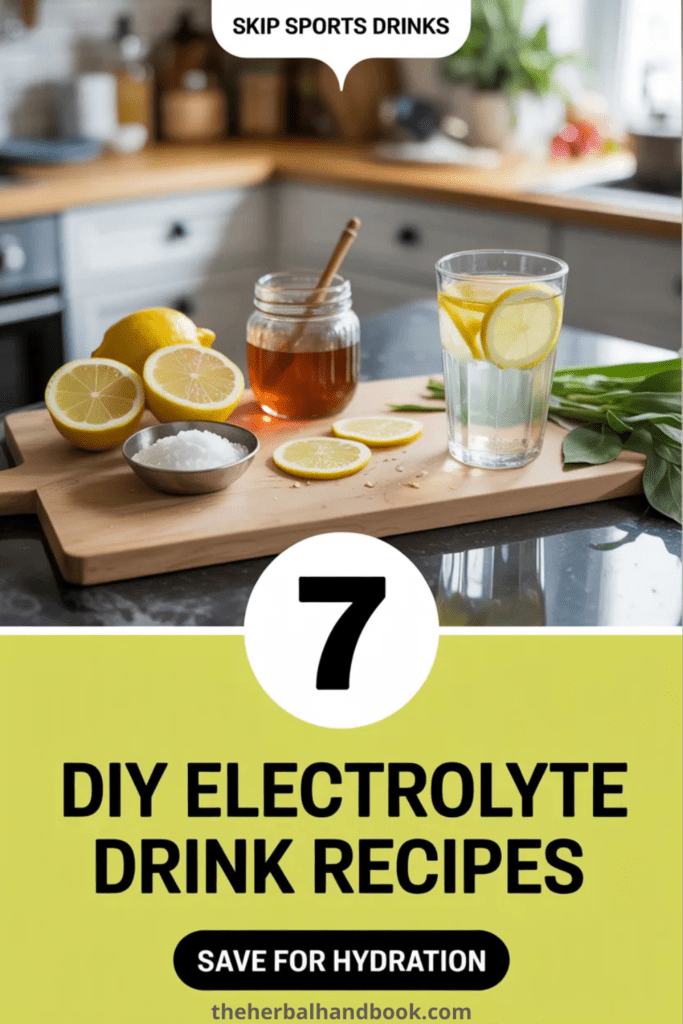 7 DIY Electrolyte Drink Recipes That Work Better Than Sports Drinks