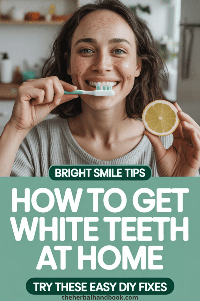 How to Get White Teeth at Home DIY (What Actually Works + What to Avoid)