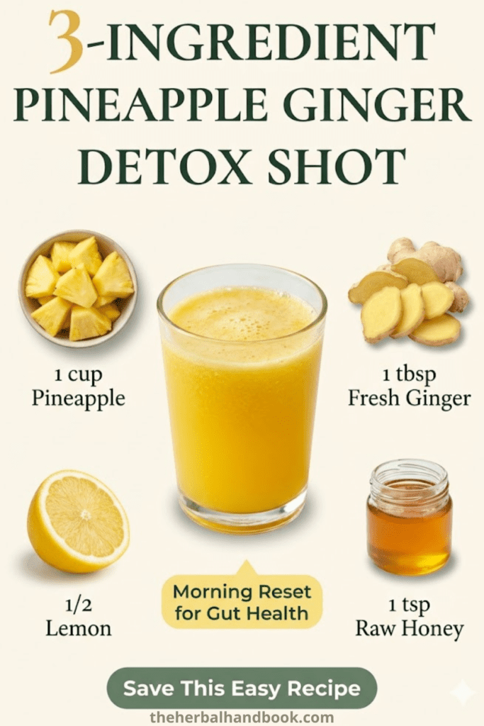This 3-Ingredient Pineapple Ginger Detox Shot Is My Morning Reset