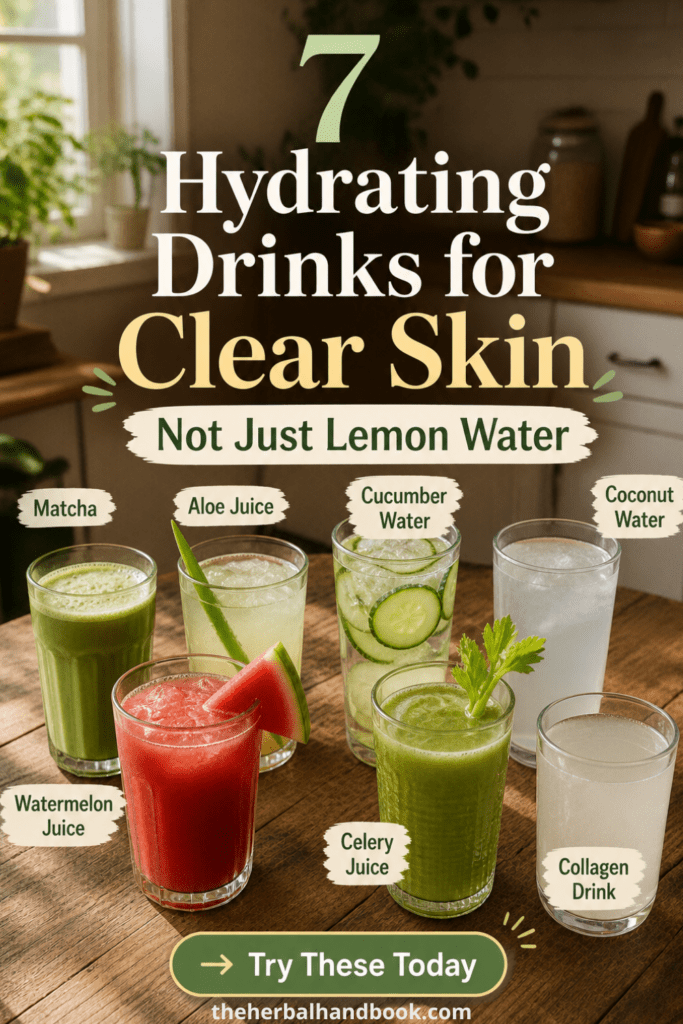 7 Hydrating Drinks for Clear Skin That Actually Work (Not Just Lemon Water)