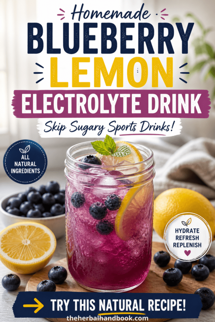 Homemade Blueberry Lemon Electrolyte Drink That Beats Store-Bought Sports Drinks
