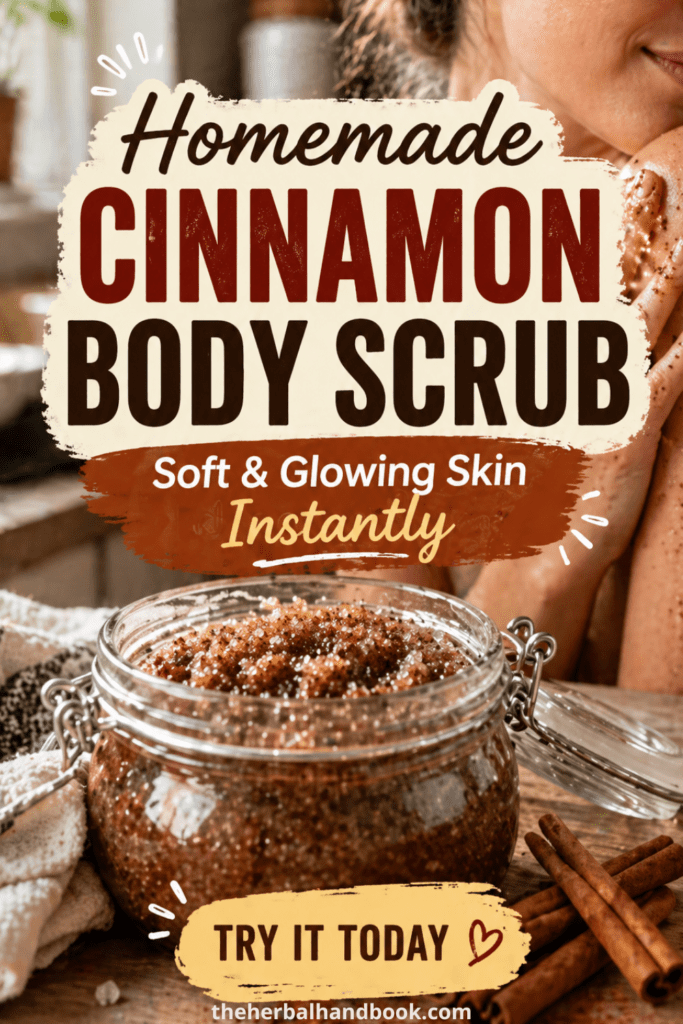 Homemade Cinnamon Body Scrub That Leaves Skin Soft & Glowing Instantly