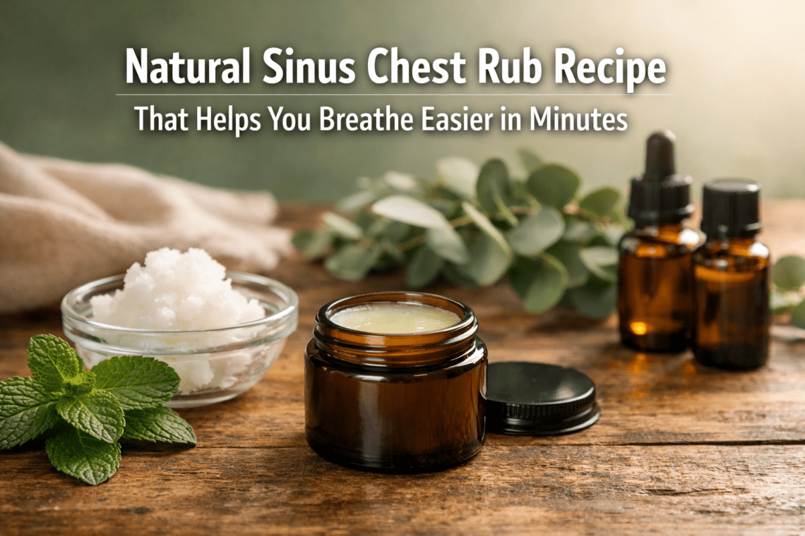 Natural Sinus Chest Rub Recipe That Helps You Breathe Easier in Minutes