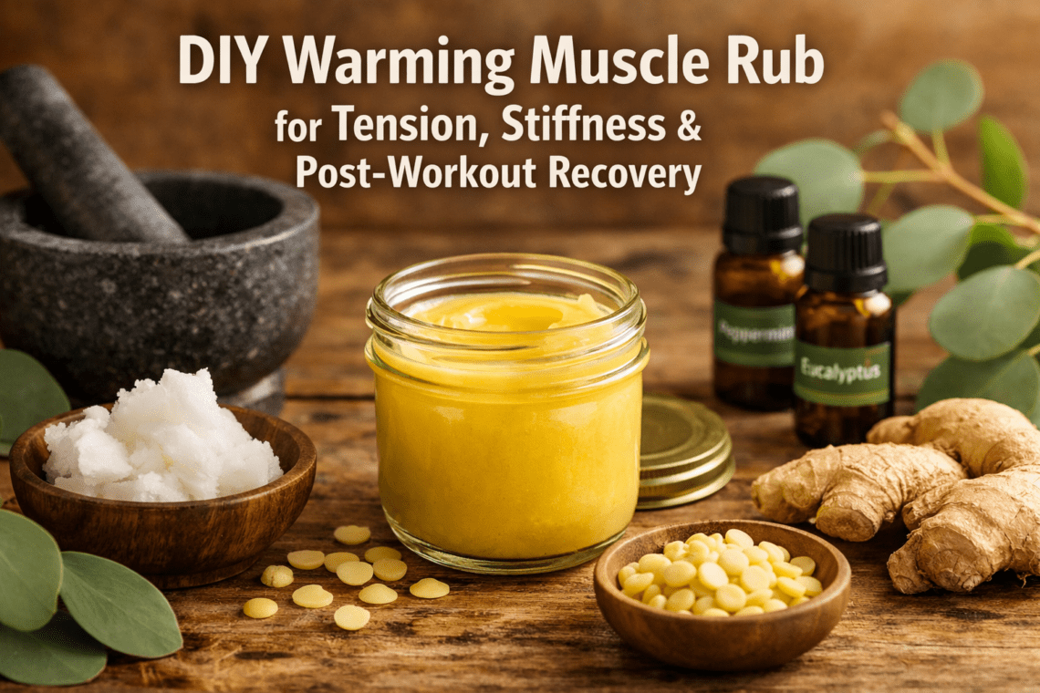 DIY Warming Muscle Rub for Tension, Stiffness & Post-Workout Recovery