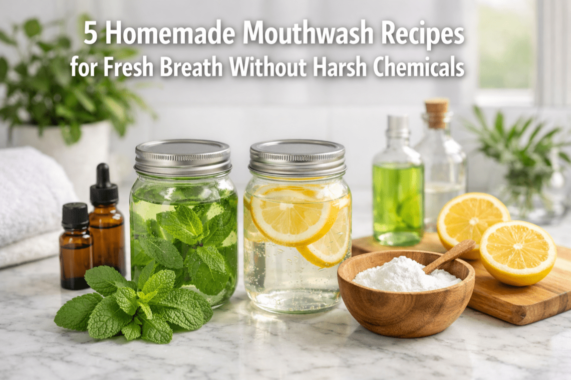 5 Homemade Mouthwash Recipes for Fresh Breath Without Harsh Chemicals