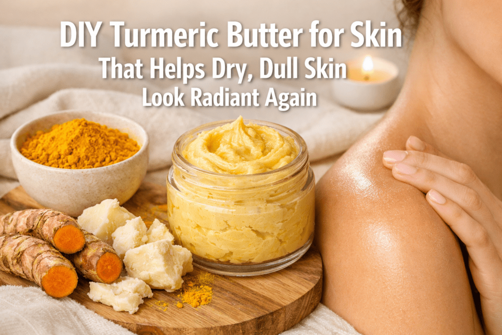 DIY Turmeric Butter for Skin That Helps Dry, Dull Skin Look Radiant Again