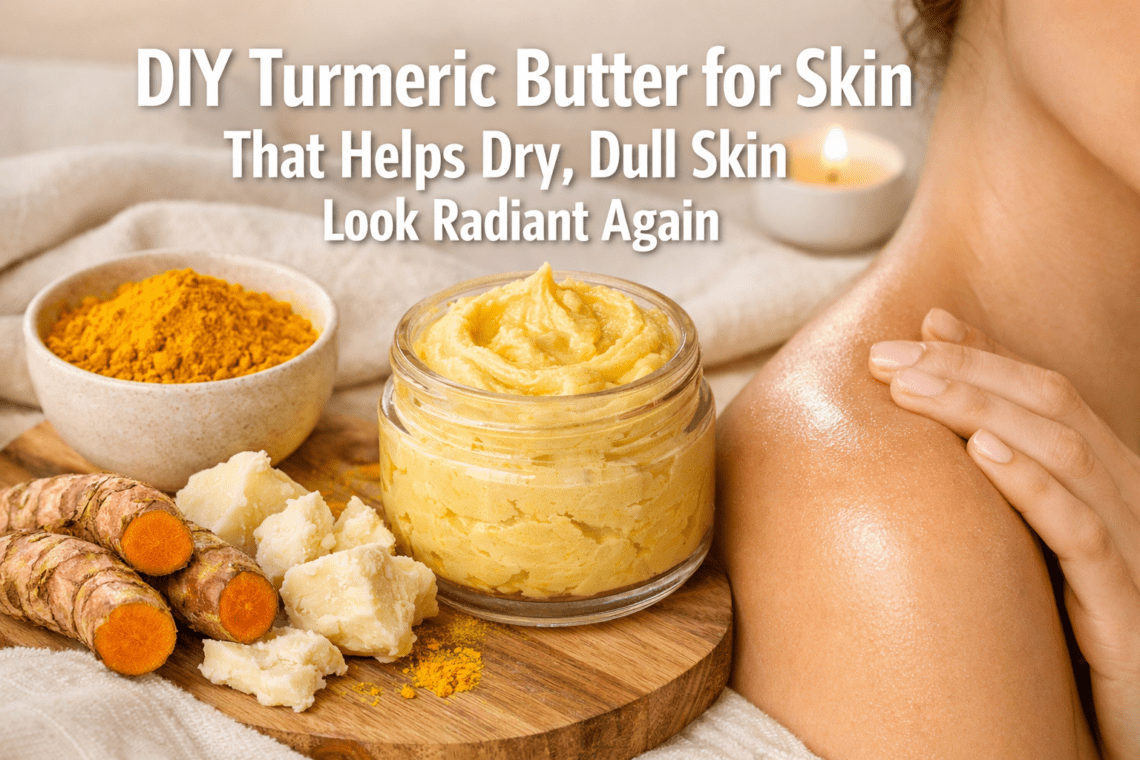 DIY Turmeric Butter for Skin That Helps Dry, Dull Skin Look Radiant Again