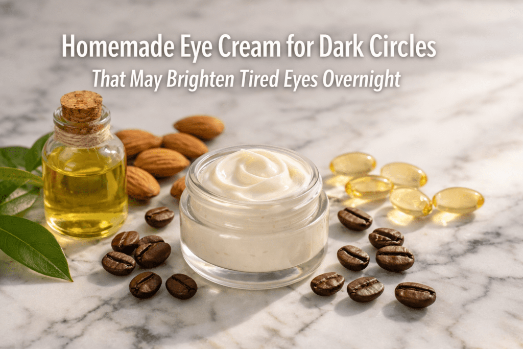 Homemade Eye Cream for Dark Circles That May Brighten Tired Eyes Overnight