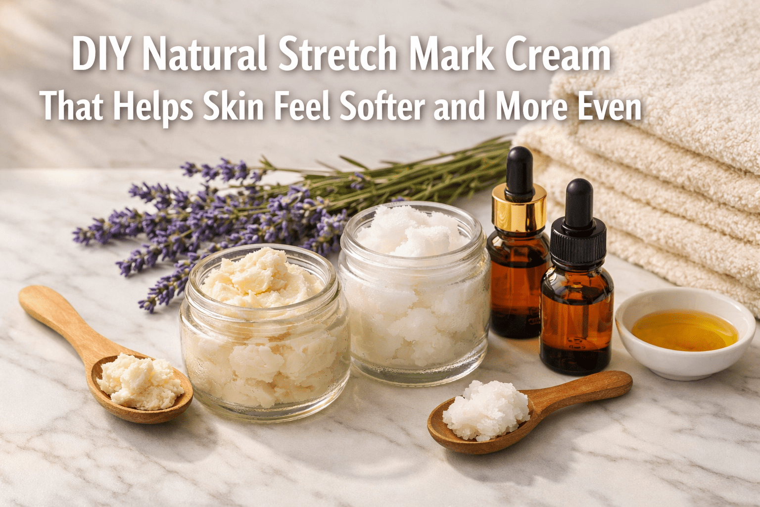 DIY Natural Stretch Mark Cream That Helps Skin Feel Softer and More Even