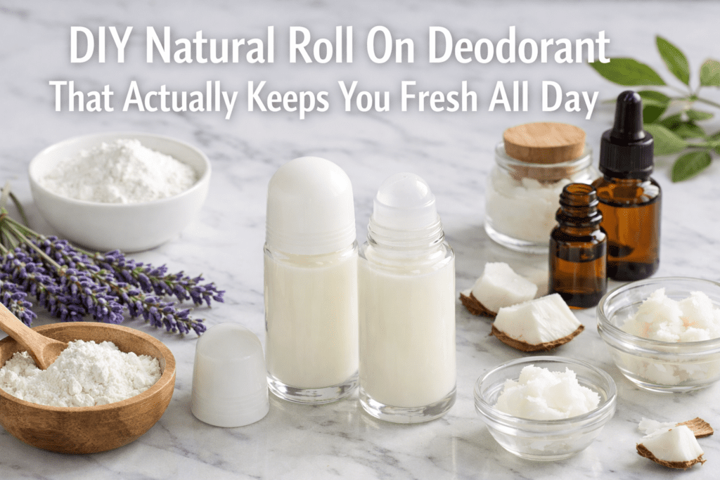 DIY Natural Roll On Deodorant That Actually Keeps You Fresh All Day