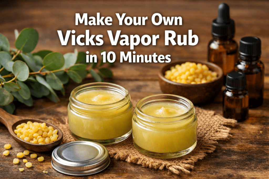 How to Make Your Own Vicks Vapor Rub in Just 10 Minutes (Beginner Friendly)