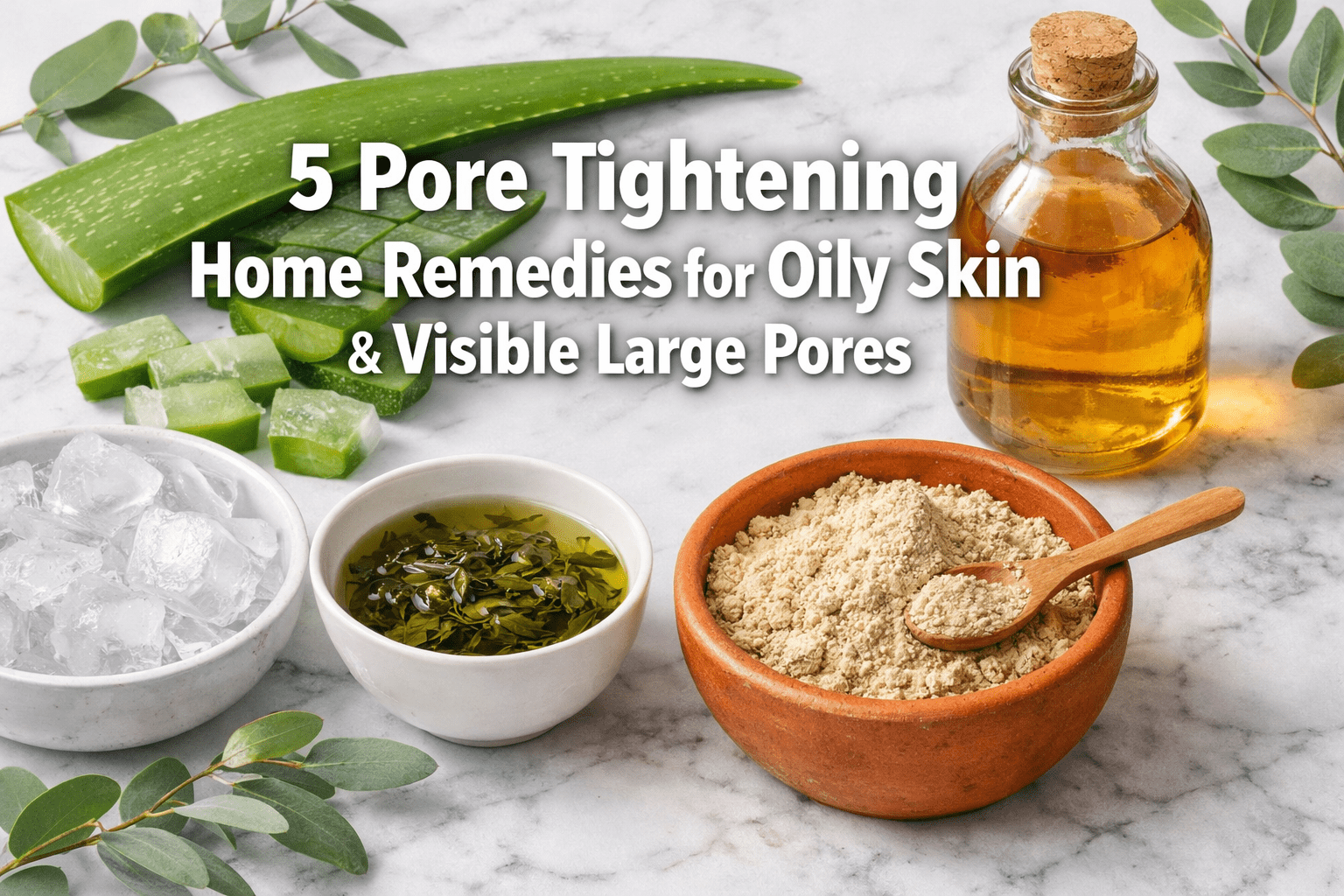 5 Pore Tightening Home Remedies for Oily Skin & Visible Large Pores