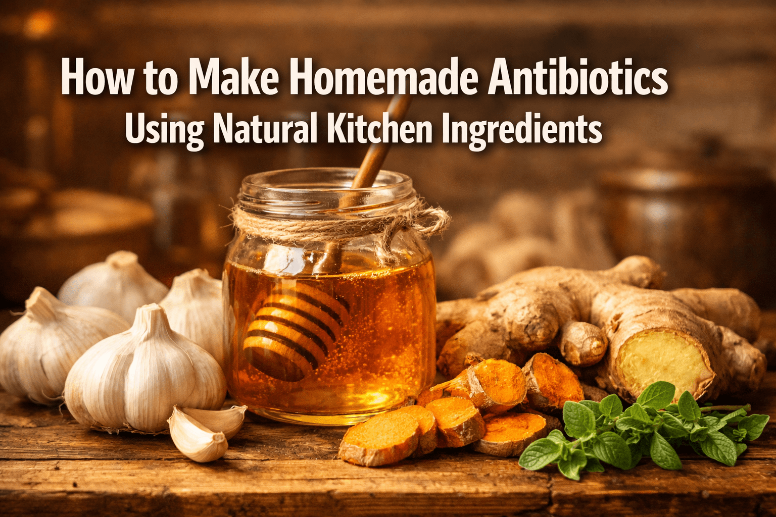 How to Make Home Made Antibiotics Using Natural Kitchen Ingredients