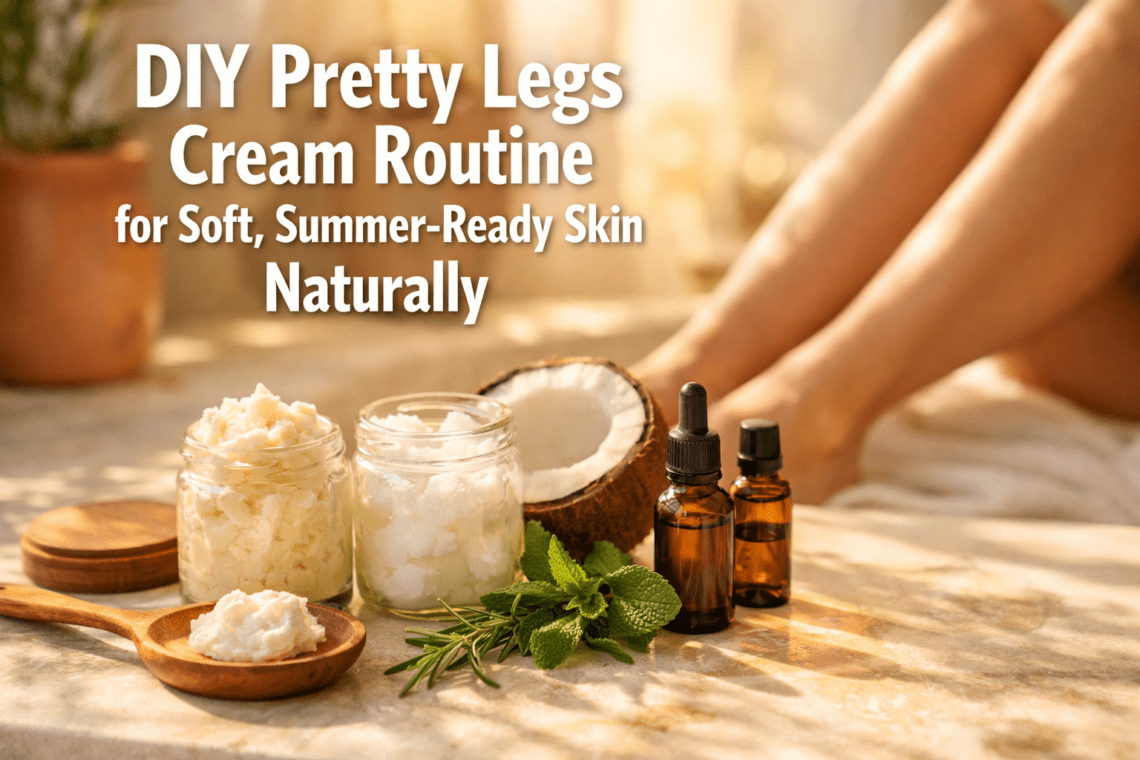 DIY Pretty Legs Cream Routine for Soft, Summer-Ready Skin Naturally