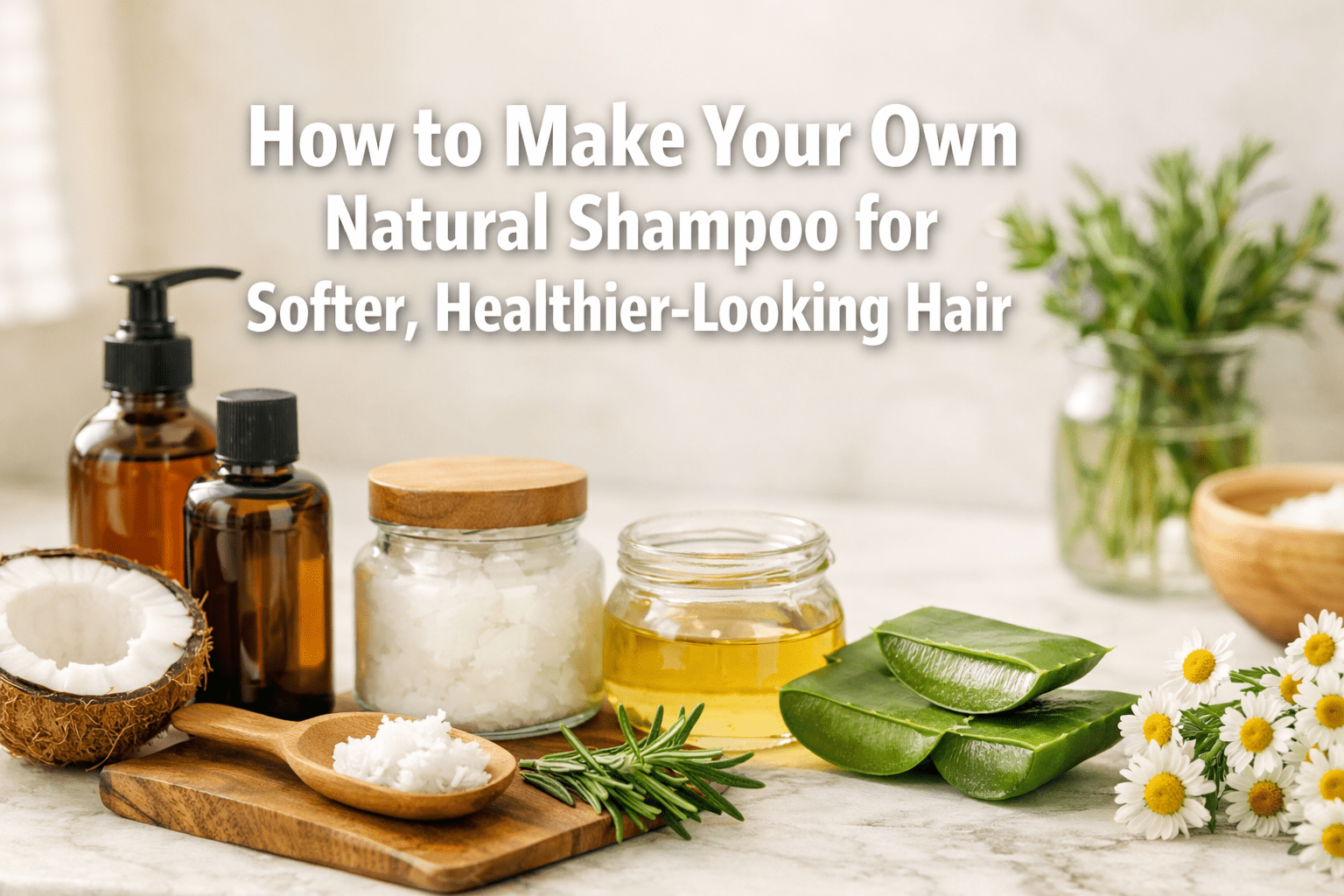 How to Make Your Own Natural Shampoo for Softer, Healthier-Looking Hair