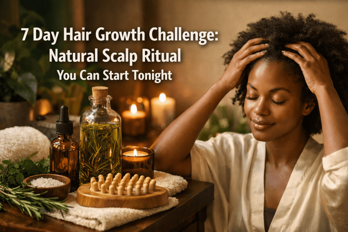 7 Day Hair Growth Challenge: Natural Scalp Ritual You Can Start Tonight