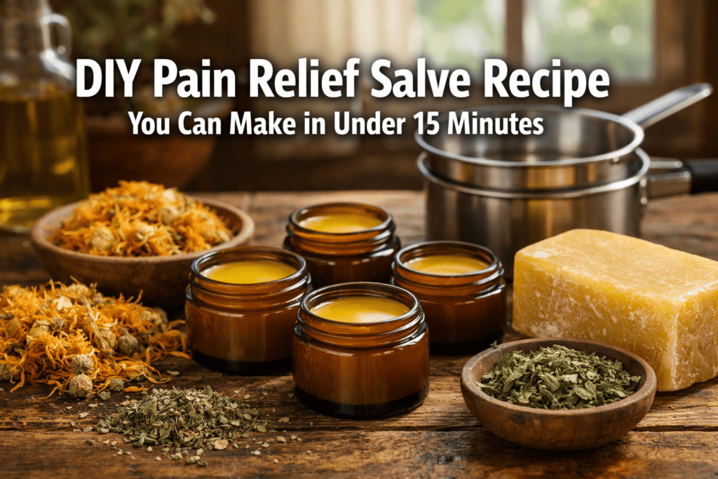 DIY Pain Relief Salve Recipe You Can Make in Under 15 Minutes