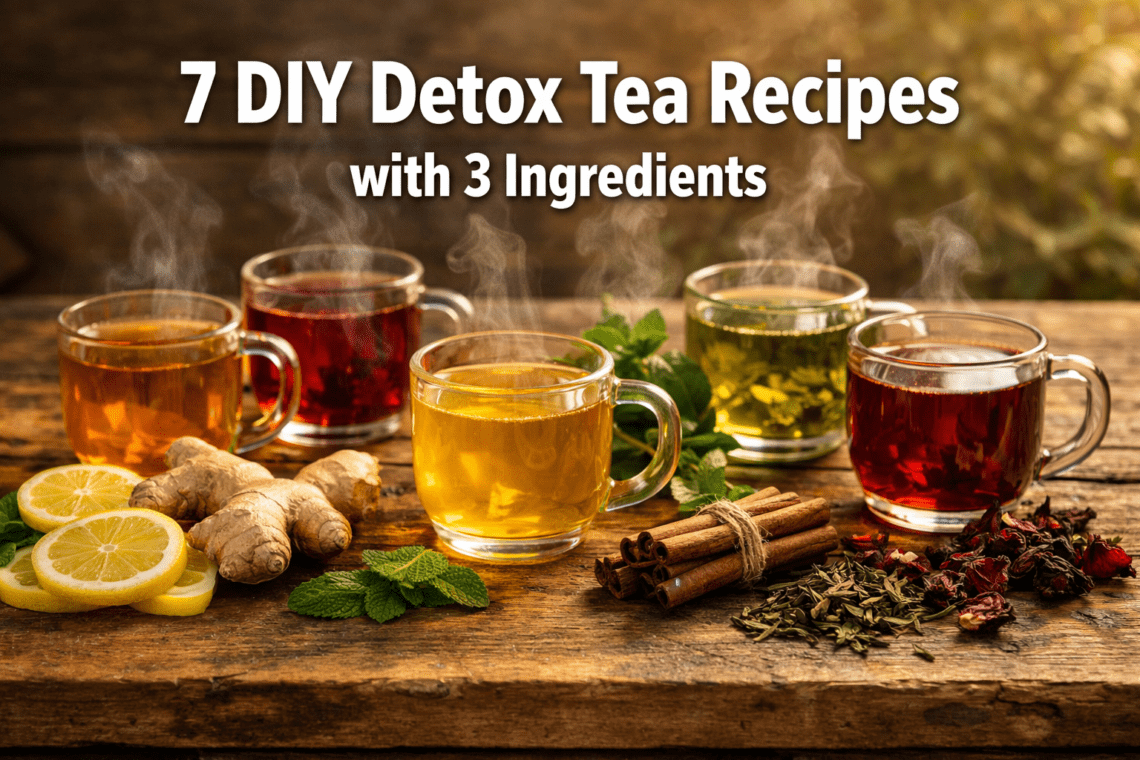 7 DIY Detox Tea Recipes with 3 Ingredients for a Simple Daily Ritual