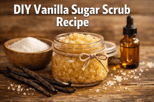 DIY Vanilla Sugar Scrub Recipe That Leaves Skin Soft, Glowy, and Smooth