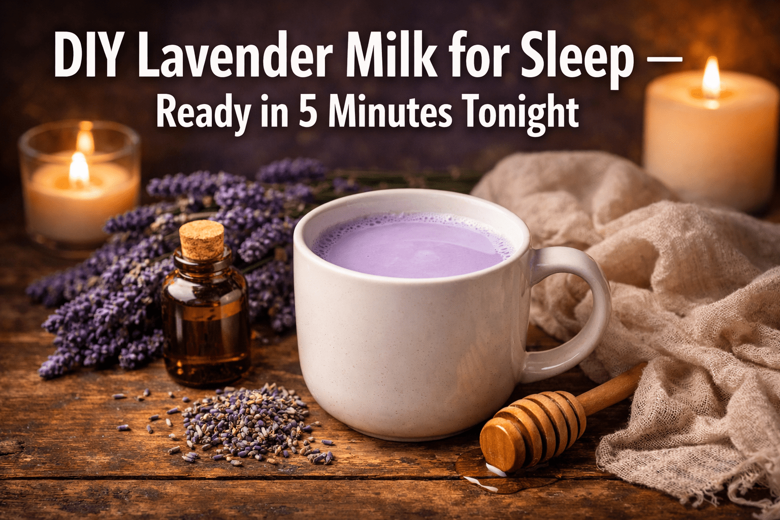 DIY Lavender Milk for Sleep You Can Make in 5 Minutes Tonight