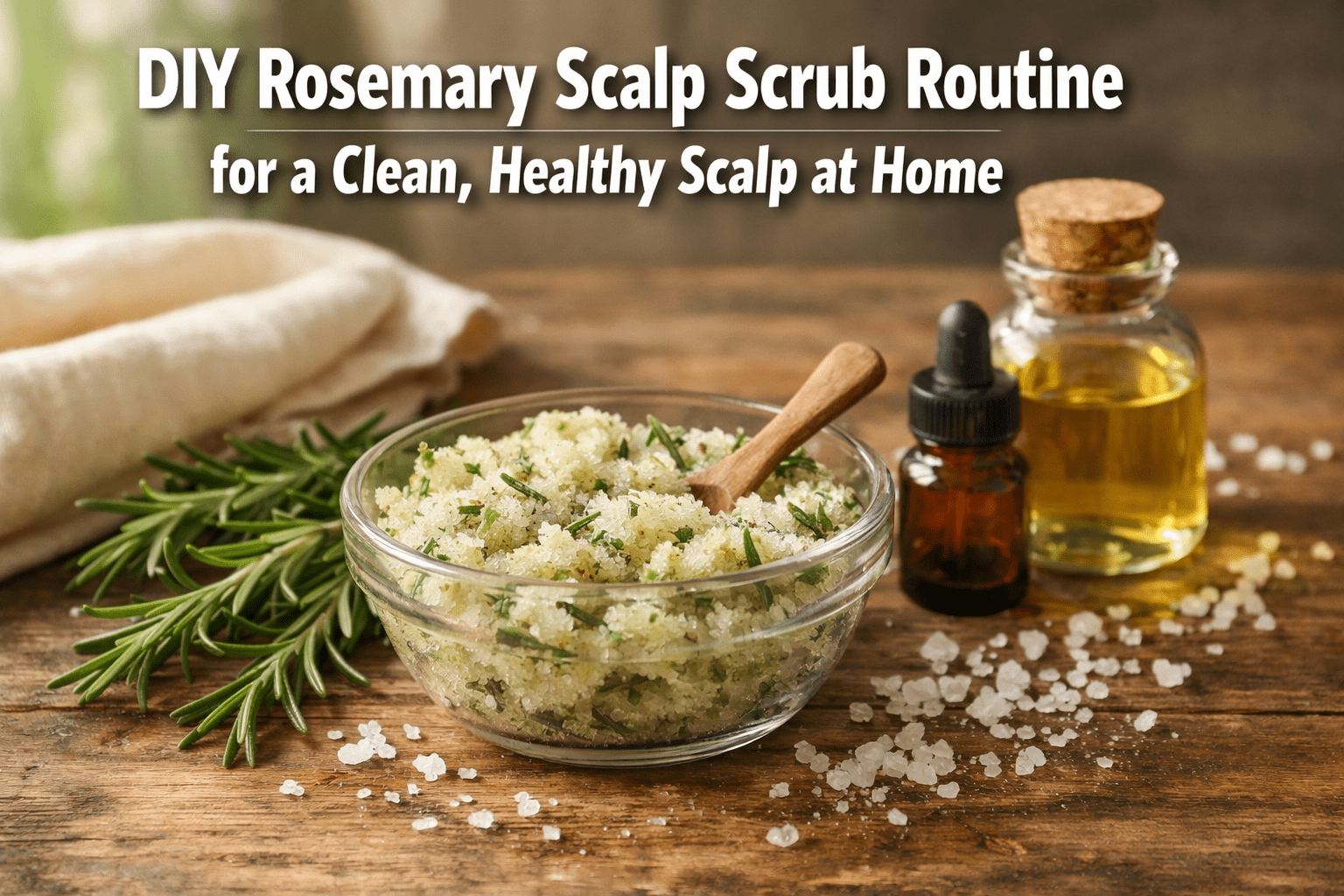 DIY Rosemary Scalp Scrub Routine for a Clean, Healthy Scalp at Home