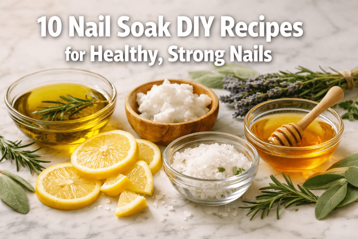 10 Nail Soak DIY Recipes for Healthy, Strong Nails Without Salon Treatments