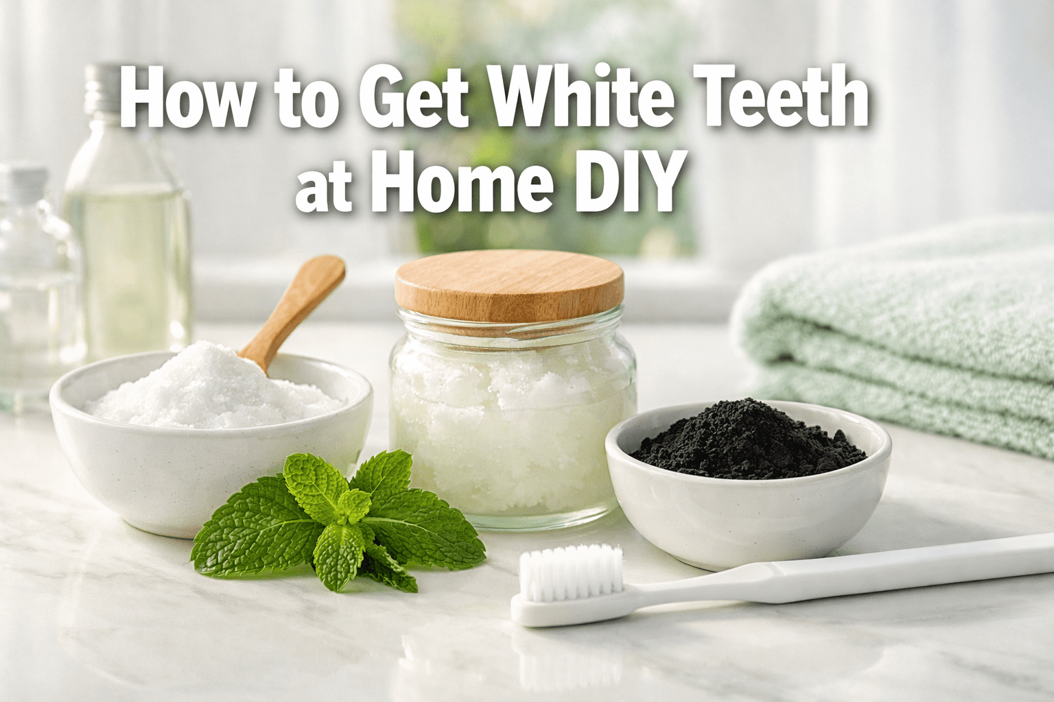 How to Get White Teeth at Home DIY (What Actually Works + What to Avoid)