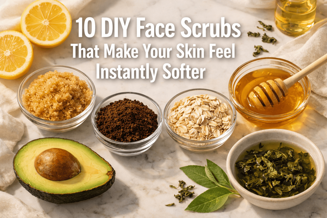 10 DIY Face Scrubs That Make Your Skin Feel Instantly Softer (You'll Notice Fast)