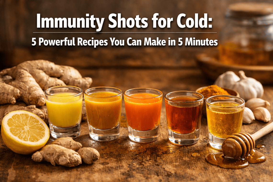 Immunity Shots for Cold: 5 Powerful Recipes You Can Make in 5 Minutes