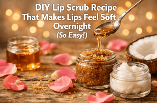 DIY Lip Scrub Recipe That Makes Lips Feel Soft Overnight (So Easy!)