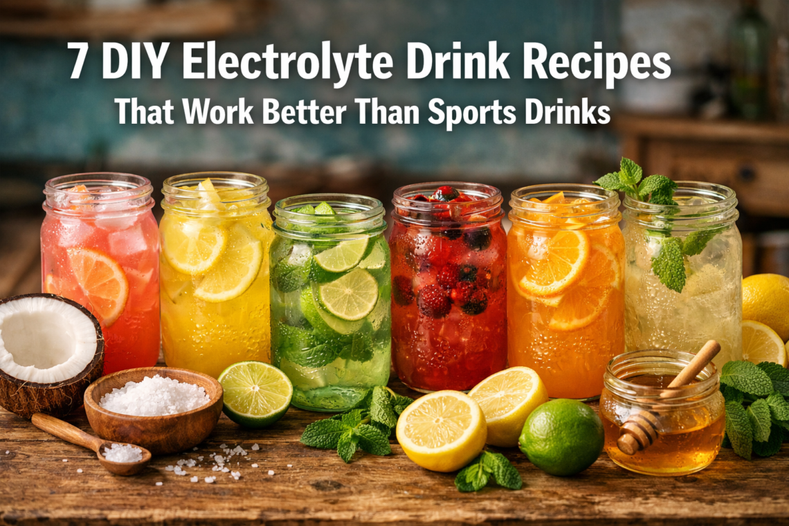 7 DIY Electrolyte Drink Recipes That Work Better Than Sports Drinks
