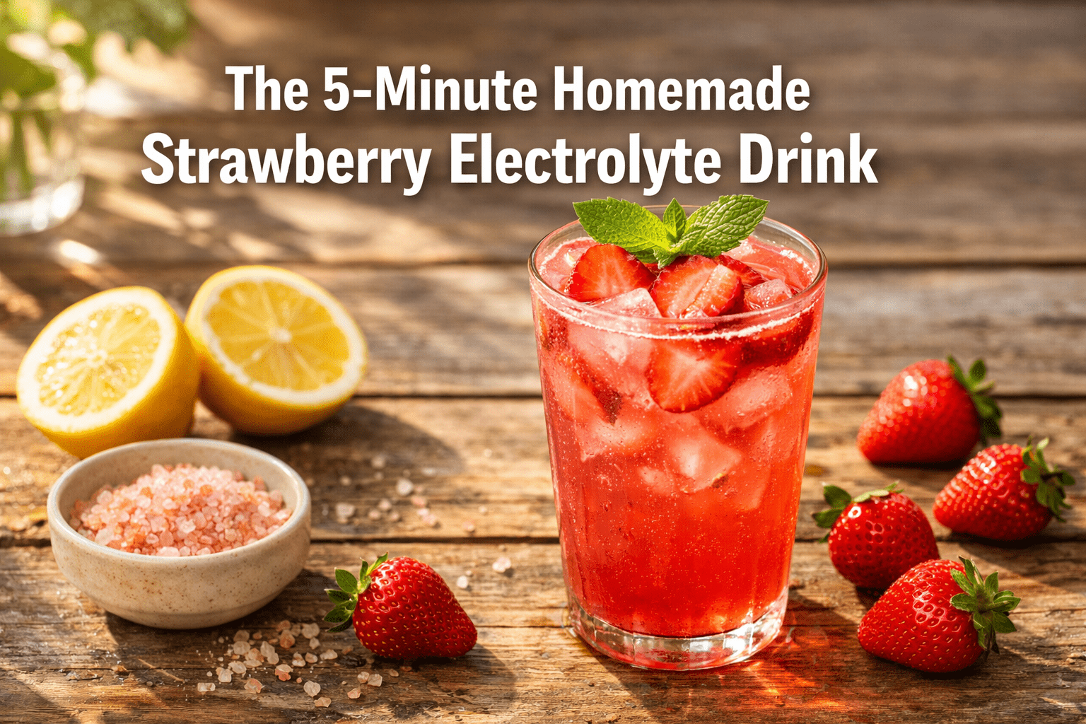 The 5-Minute Homemade Strawberry Electrolyte Drink I Make Instead of Sports Drinks