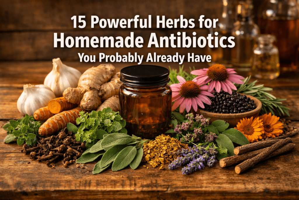 15 Powerful Herbs for Homemade Antibiotics You Probably Already Have