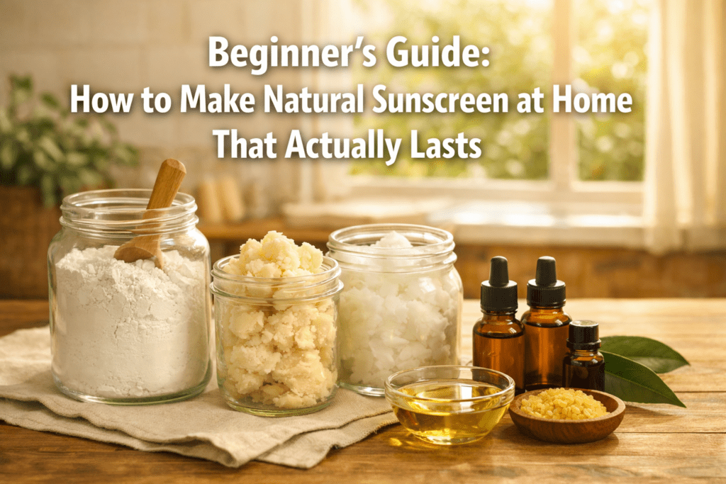Beginner's Guide: How to Make Natural Sunscreen at Home That Actually Lasts