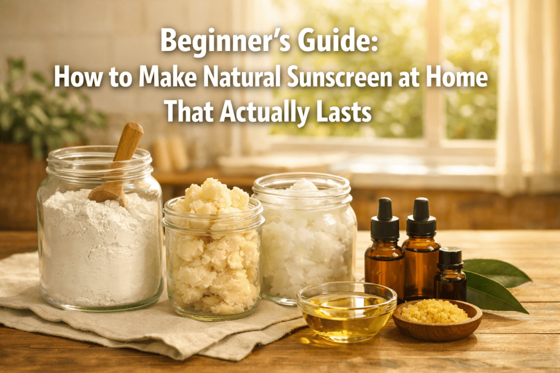 Beginner's Guide: How to Make Natural Sunscreen at Home That Actually Lasts