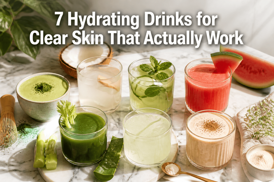 7 Hydrating Drinks for Clear Skin That Actually Work (Not Just Lemon Water)