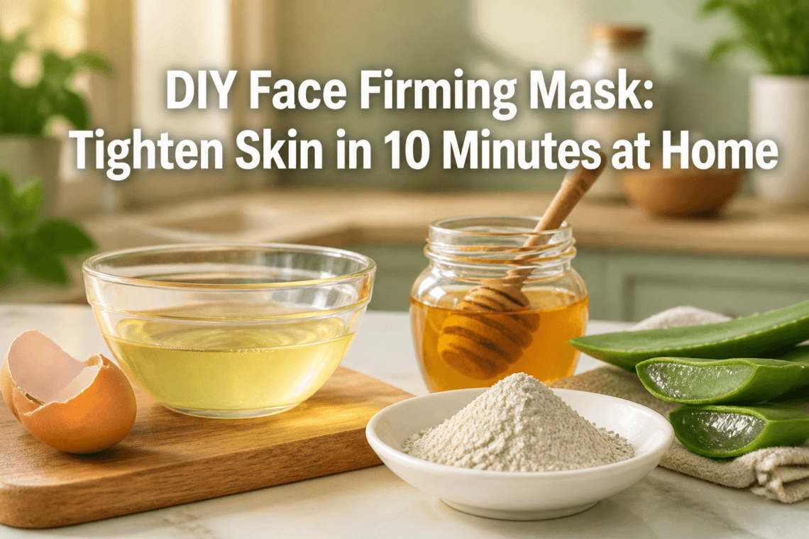 DIY Face Firming Mask That May Help Tighten Skin in Just 10 Minutes at Home