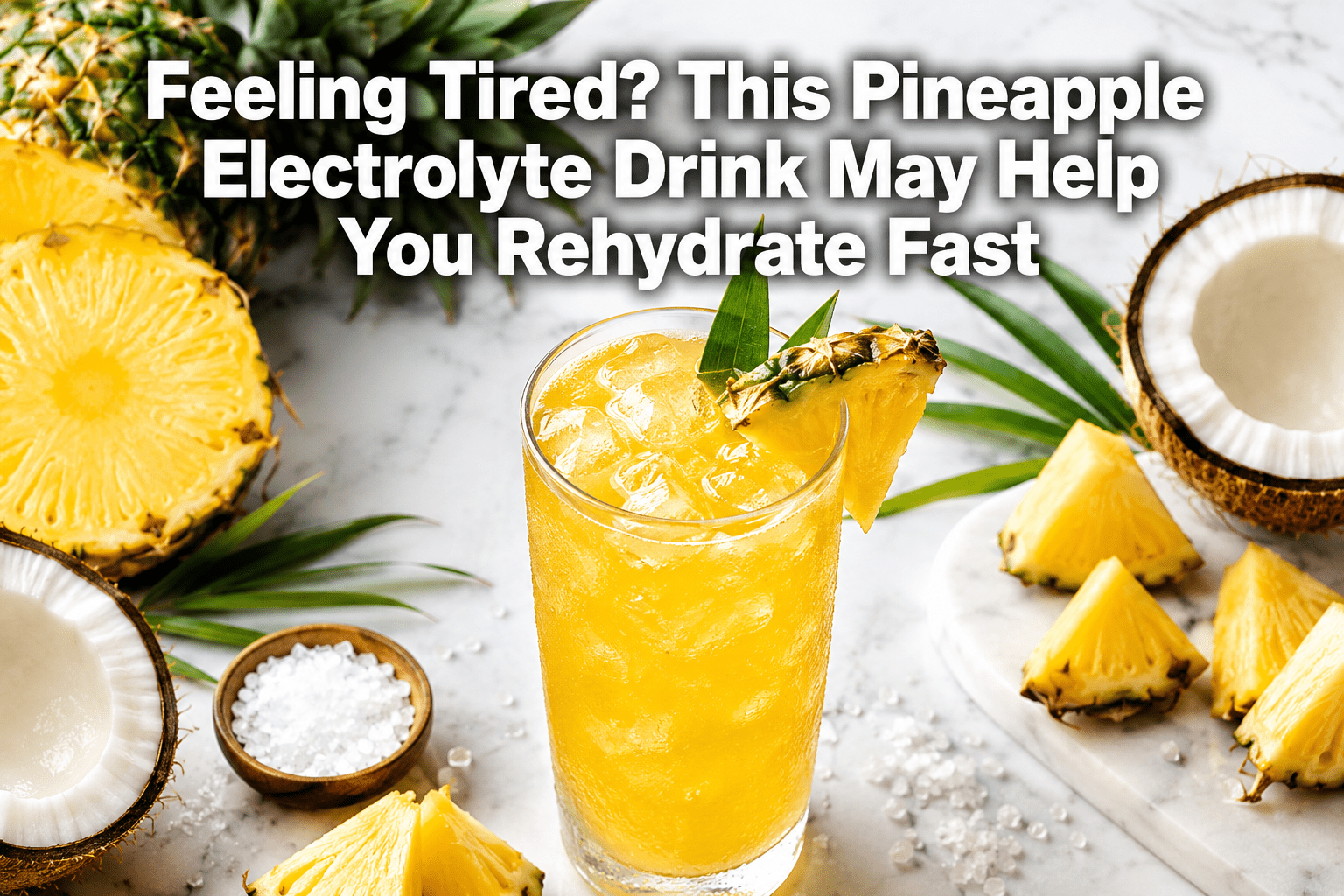 Homemade Electrolyte Drink with Pineapple: Rehydrate Fast and Beat Fatigue Naturally