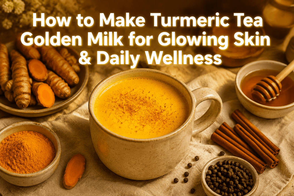 How to Make Turmeric Tea Golden Milk for Glowing Skin & Daily Wellness
