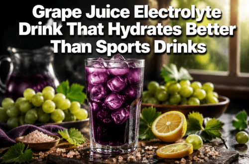 Grape Juice Electrolyte Drink That Hydrates Better Than Sports Drinks