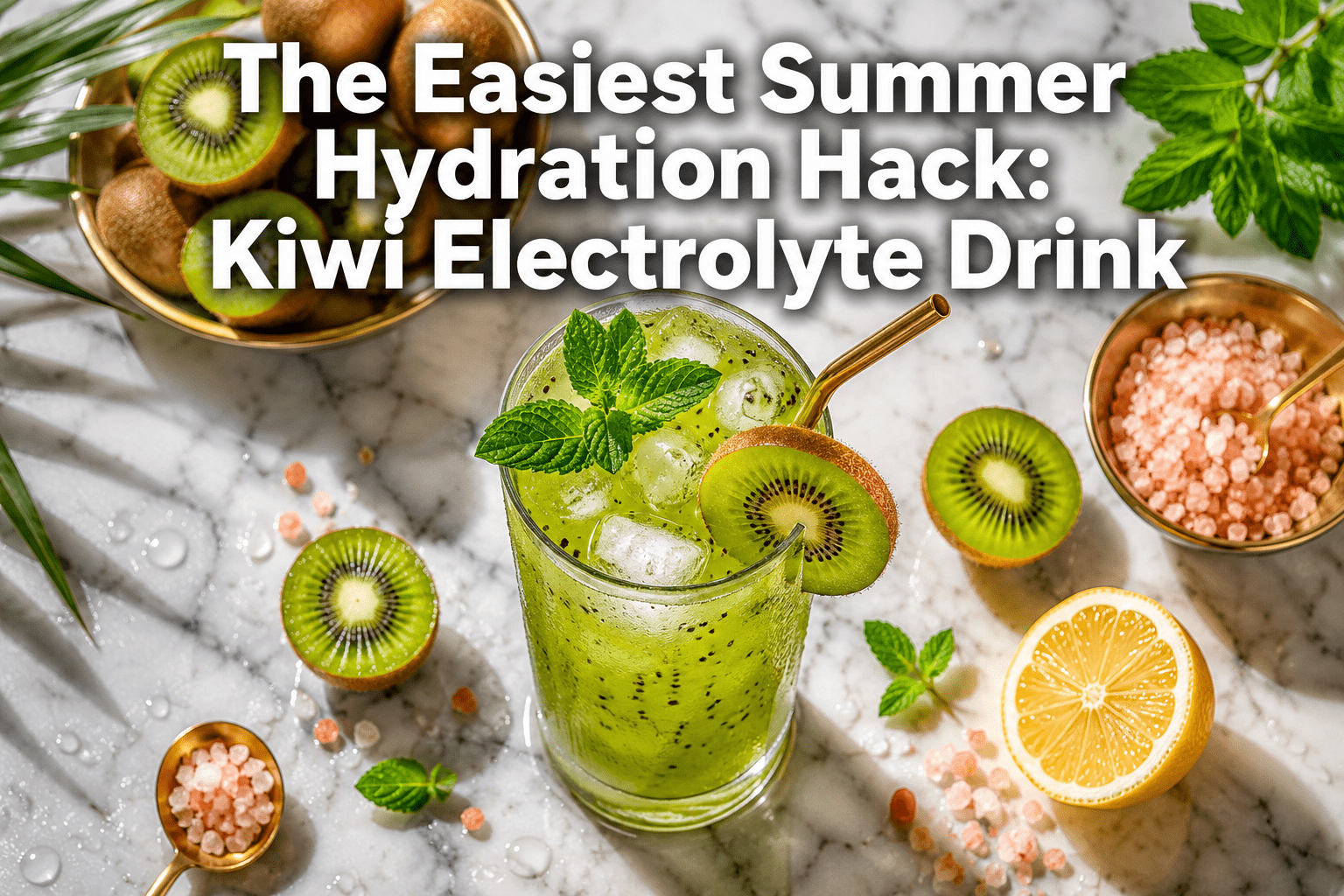 This Refreshing Kiwi Electrolyte Drink May Be the Easiest Summer Hydration Hack