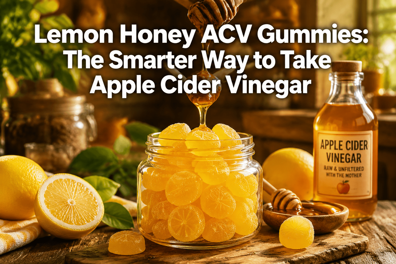 The Lemon Honey ACV Gummies People Are Making Instead of Drinking Apple Cider Vinegar