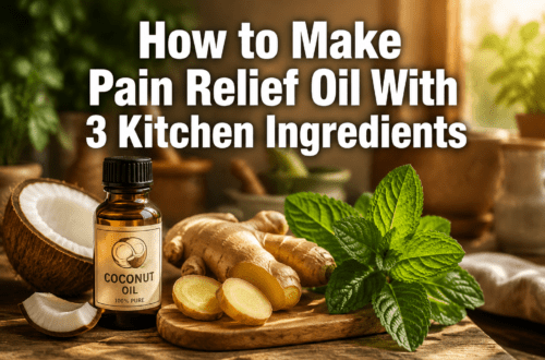 How to Make Pain Relief Oil With 3 Kitchen Ingredients for Sore Muscles