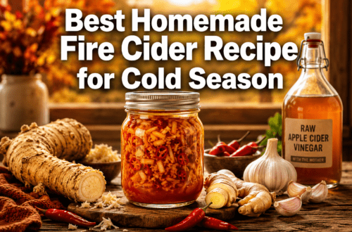 Best Homemade Fire Cider Recipe for Cold Season (Why Everyone Makes a Jar Every Fall)
